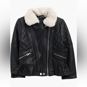 Urban Republic Kids' Faux Leather Moto Jacket size Small 7/8